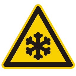 Download free snow alert triangle information frozen attention temperature icon